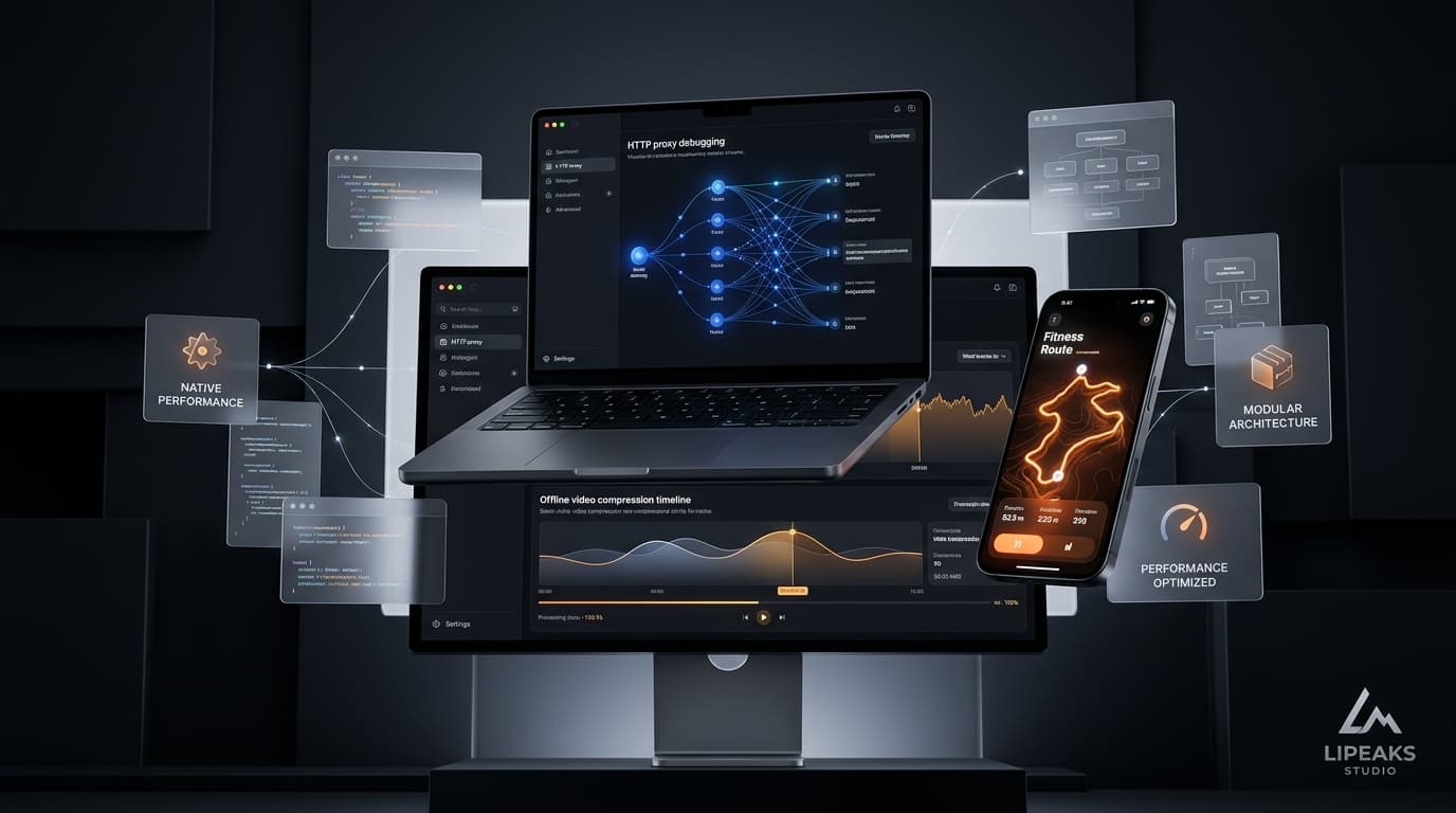 Lipeaks Studio Native Software Ecosystem Backdrop